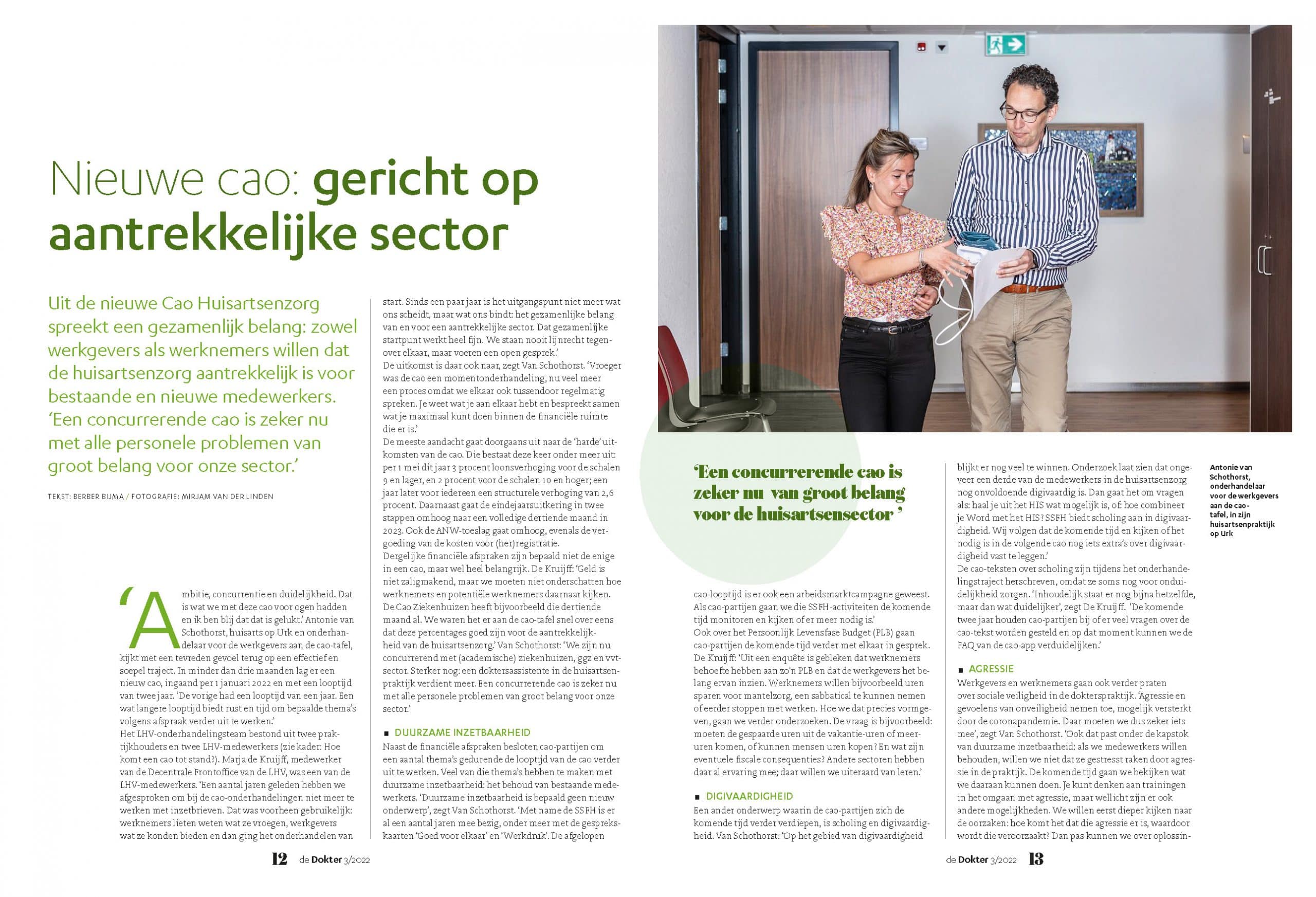 Nieuwe cao: gericht op aantrekkelijke sector – LHV
